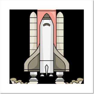 Rocketship Rocket Space Shuttle Rockets Posters and Art